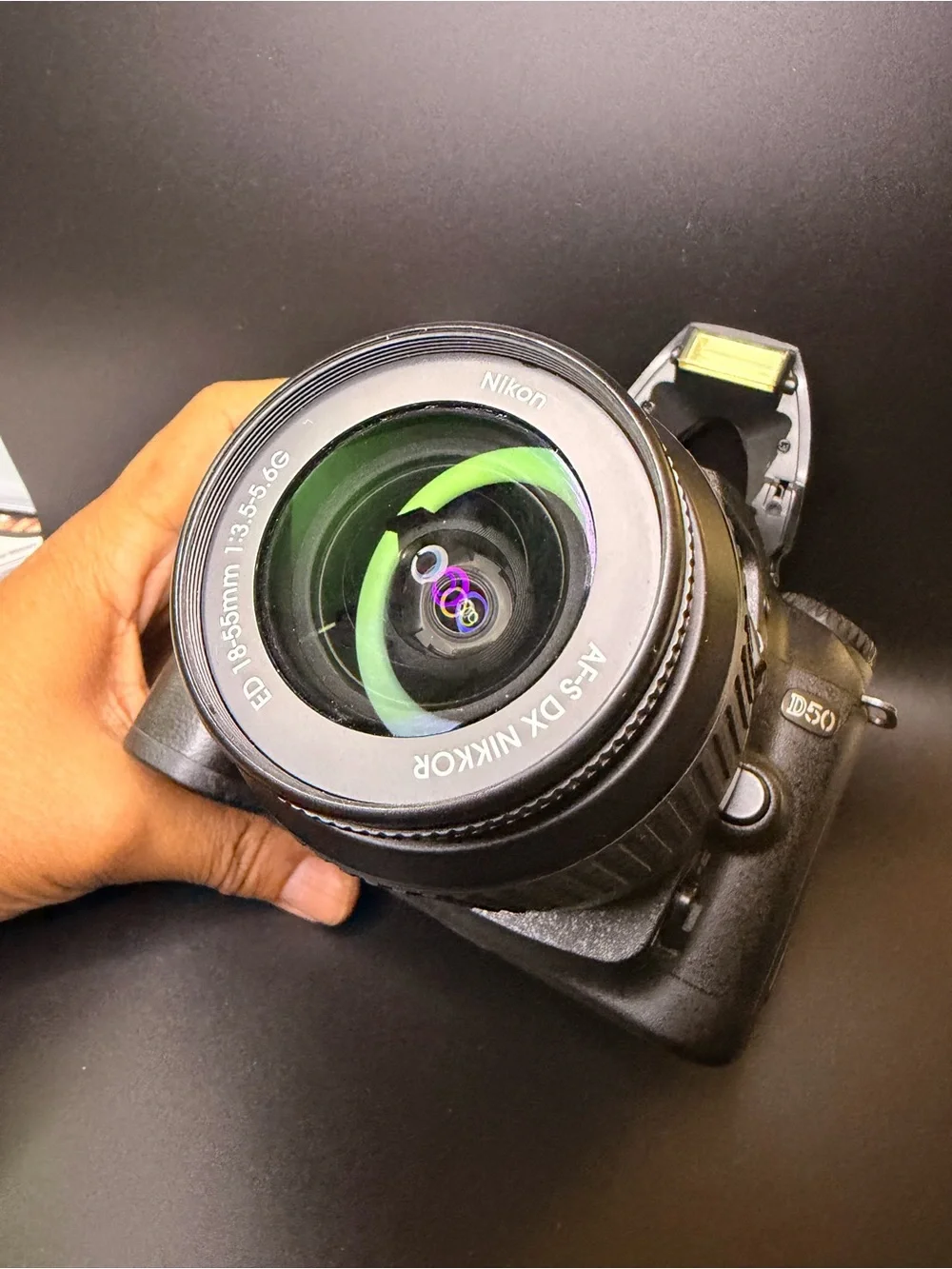 Nikon D50 DSLR Camera + 18-55mm Lens AS-IS Parts Repair